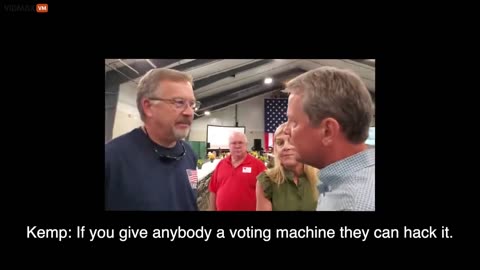 Georgia Governor Kemp Admits On Camera Electronic Voting Machines Can Be Easily Hacked