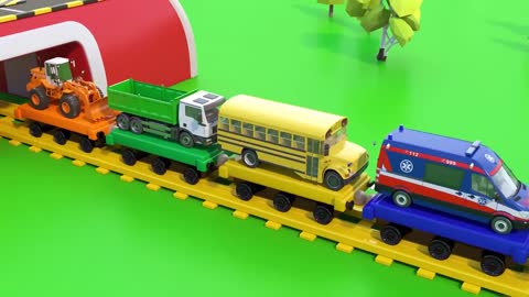 Magic Train fot Children | Vehicles - Cartoon Videos | Toy Trucks for Kids Toddlers-11