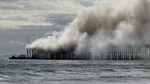 Fire On Historic Oceanside Pier