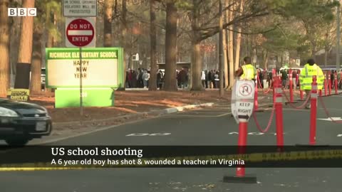 Boy, six, detained after shooting teacher in US