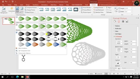 How to draw a CNT Carbon Nanotubes with the help of Microsoft PowerPoint