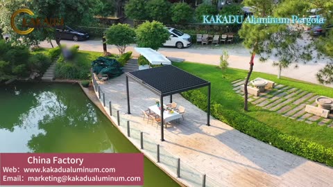 Kakadu Aluminum Garden Louver Pergola Outdoor Pergola Outdoor Shade Solution