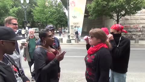 Triggered “Karen” Shows Up And Exercises “Her Privilege” Against Pro Cop Raeona And Others