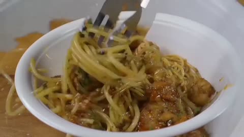 Easy Butter Garlic Prawn Pasta Recipe .