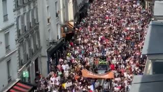Massive Demonstration on the Streets of Paris Against the Newly Announced French Vaccine Passport