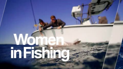 Womans fishing