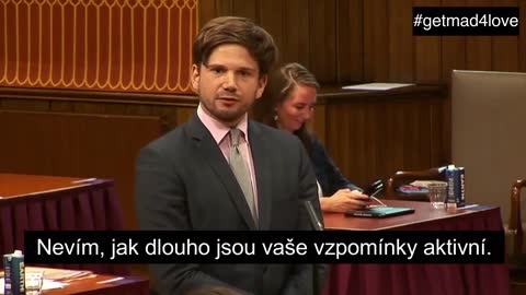 Nizozemský politik Gideon van Meijeran odhaluje v parlamentu globální zločin