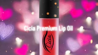 Cicia Premium Red Lip Oil - Cherry Moisturizing and Nourishing Glossy Finish | Lip Care Treatment