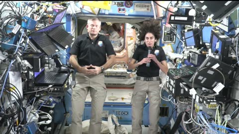Expedition 70 space station crew talks with fox new digital originals..l