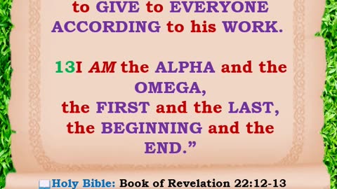 JESUS CHRIST IS THE ALPHA AND OMEGA.