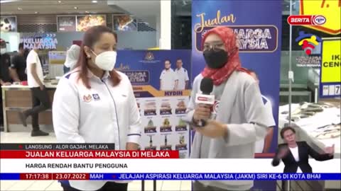 23 JULAI 2022 BERITA WILAYAH – JUALAN KELUARGA MALAYSIA DI MELAKA_ HARGA RENDAH BANTU PENGGUNA