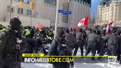 Shocking Scenes As Trudeau’s Martial Law Implemented In Canada