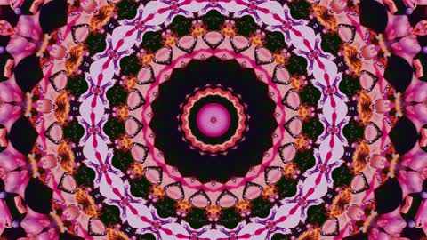 fast paced kaleidoscope images with beautiful colors