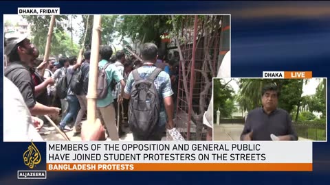 Bangladesh student protests over jobs escalate, telecoms disrupted| U.S. NEWS ✅