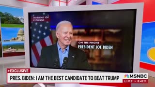 'I am not going anywhere'_ Defiant Biden's message to Dem critics in MSNBC Exclu