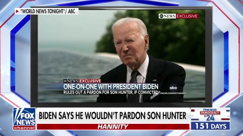 Sean Hannity: Biden is not capable of serving as your president