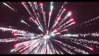 Drone Footage of Fireworks Display