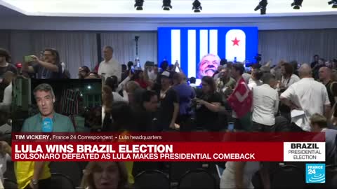 'This is a fraud': Bolsonaro's supporters react after leftist Lula wins Brazil vote • FRANCE 24