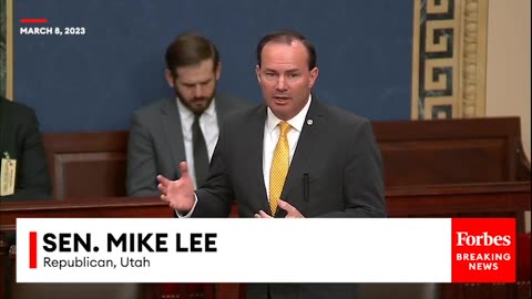 Mike Lee Issues Challenge To Democratic Colleagues On Senate Floor