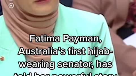 Fatima Payman, Australia's first hijabwearing senator, has told her powerful