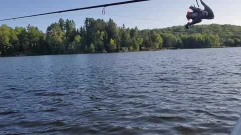 Relaxing on boat - 6 Mile Lake Muskoka Ontario Canada - Summer 2023