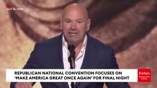 'He's Willing To Risk It All Because He Loves This Country': Dana White Heaps Praise On Trump | RNC
