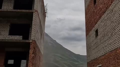 In North Ossetia, a stuntman tried to jump..