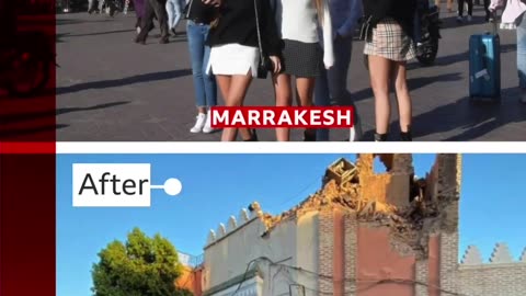 Devastating Earthquake in Morocco: Before and After