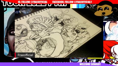 [FULL LIVE STREAM] INKING DEAD CHARACTERS