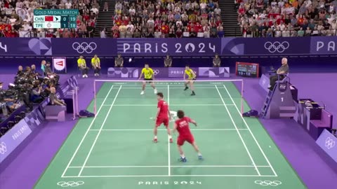 Chinese taipei beats china for men s badminton doubles gold in epic final paris olympics.
