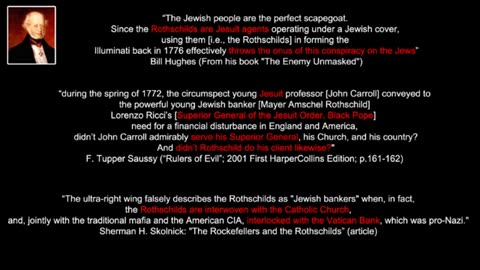 Hofjuden Rothschilds are bankers of Rome and the Jesuits