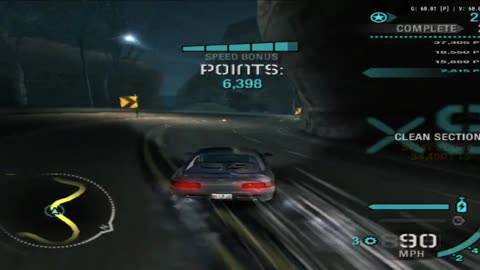 NFS Carbon - Challenge Series Silver Canyon Drift Event Gameplay(AetherSX2 HD)