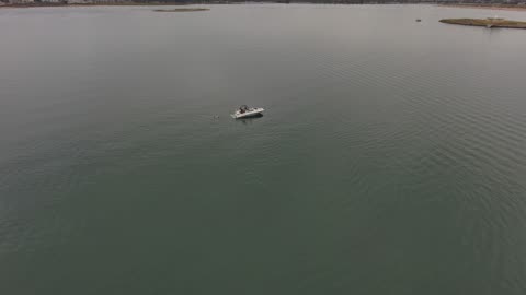 Blasian Babies DaDa Raw 4K Skydio 2+ Footage Mission Bay Boating, Water Ski, Wakeboard, Part 3