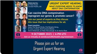 Urgent Expert Hearing on DNA Contamination in mRNA Vaccines