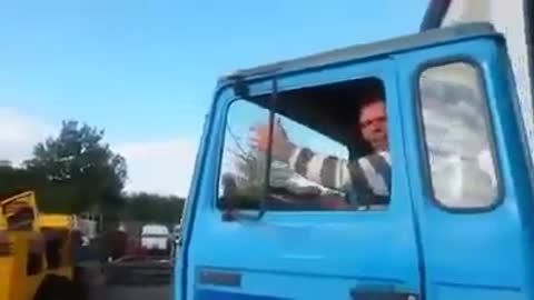 Funny truck prank in Germany