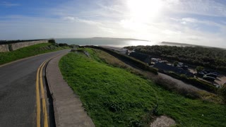 TENBY. views of South beach and Caldey Island Oct 2022