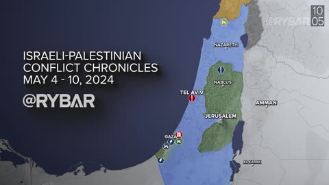 ❗️🇮🇱🇵🇸🎞 Rybar Highlights of the Israeli-Palestinian Conflict on May4-10, 2024