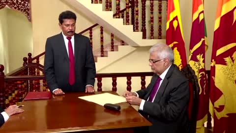 Sri Lanka PM sworn in as acting president