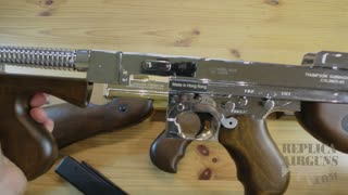 King Arms Thompson Gold & Silver AEG Airsoft Machine Gun Table Top Review