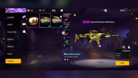 Opening crates in free fire