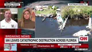 Drone video shows catastrophic damage in Florida