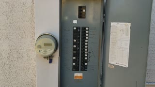 Electrical service panel detaching from home