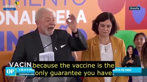 Big Pharma Pimp Brazilian president Lulu tells Brazilians to give their Children the KILLSHOT (if they love them)
