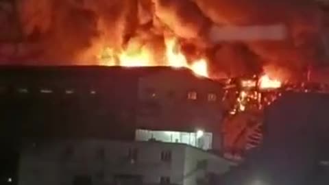 Fire in Vladivostok (Russia)