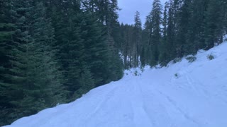 Steep Climb & Thick Snow at Sunrise – Potato Hill Sno-Park – Central Oregon – 4K