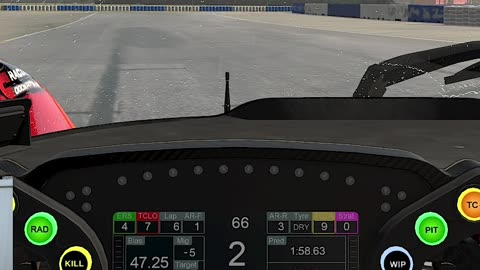 Rain Timelaspe in iRacing