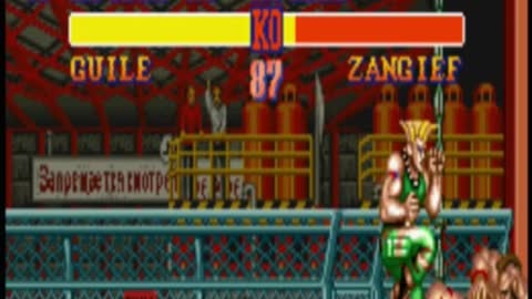 Zerando Street Fighter 2 The world Warrior Guile Vs Zangief