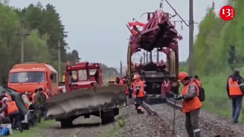 Blast causes another freight train to derail in Russia region near Ukraine