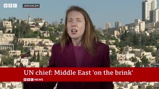 Iran's attack on Israel has Middle East on the'brink', warns UN chief | BBC News