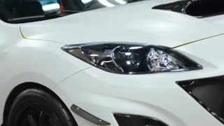 Modified Mazda 3 MPS Custom LED Bonnet/Hood Holder showcase! 🔧🔆